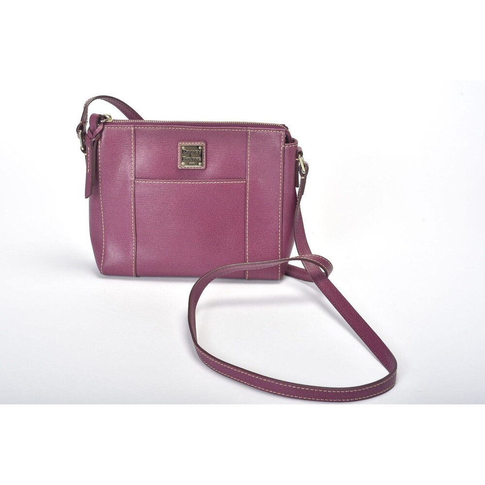 Dooney & Bourke Saffiano Colorful Preppy Luxury Lexington Leather Crossbody Pink